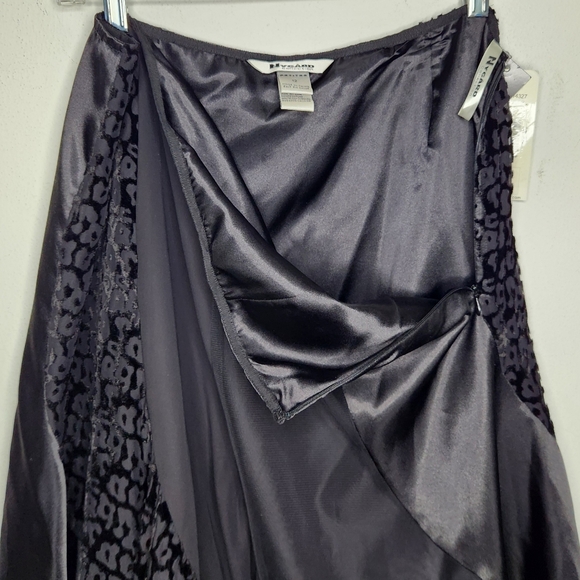 Nygard NWT Petite 12P Skirt Asymmetrical Fairy Whimsigoth Boho Animal Print Blk - Picture 5 of 12
